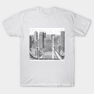 Typewriter Art: Canary Wharf T-Shirt